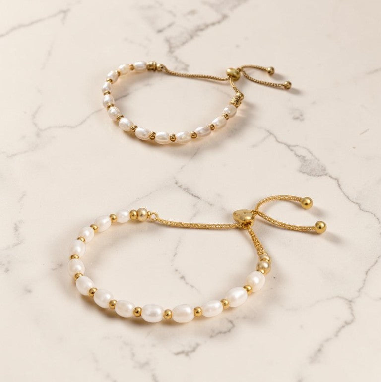 Aurélia – Dames Vintage Parel Armband, Verguld en Waterbestendig