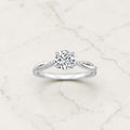 Elegante Gedraaide Ring met Diamant - Zilver, Goud en Rose Goud - Nikkelvrij en Waterbestendig