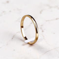 Elegante Ring – Stevige Zilveren Kern,  2.5 Micron Verguld - Hoogwaardig en Comfortabel