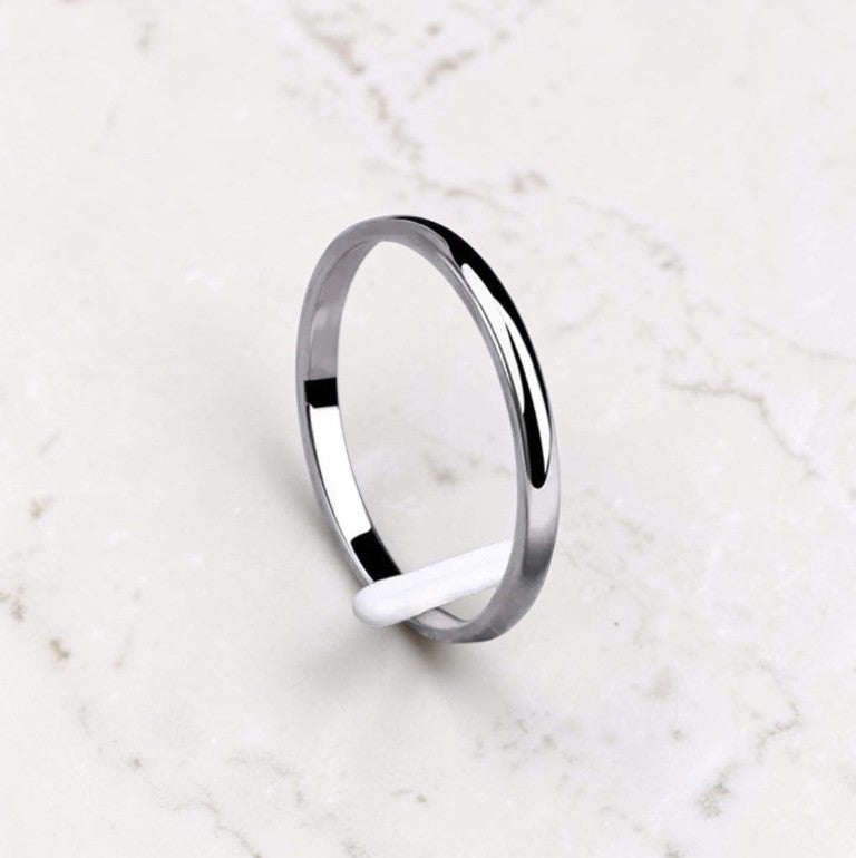 Elegante Ring – Stevige Zilveren Kern,  2.5 Micron Verguld - Hoogwaardig en Comfortabel