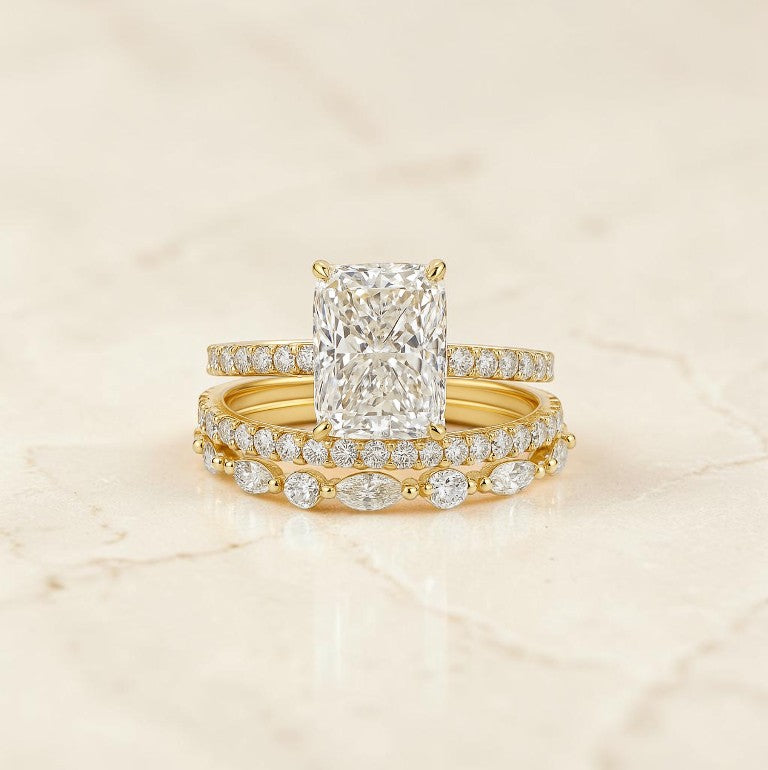 Elegante Ringen Set Dames – 18K Verguld, Stevige Zilveren Kern, Luxe en Nikkelvrij