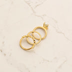 Elegante Ringen Set Dames – 18K Verguld, Stevige Zilveren Kern, Luxe en Nikkelvrij