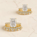 Elegante Ringen Set Dames – 18K Verguld, Stevige Zilveren Kern, Luxe en Nikkelvrij