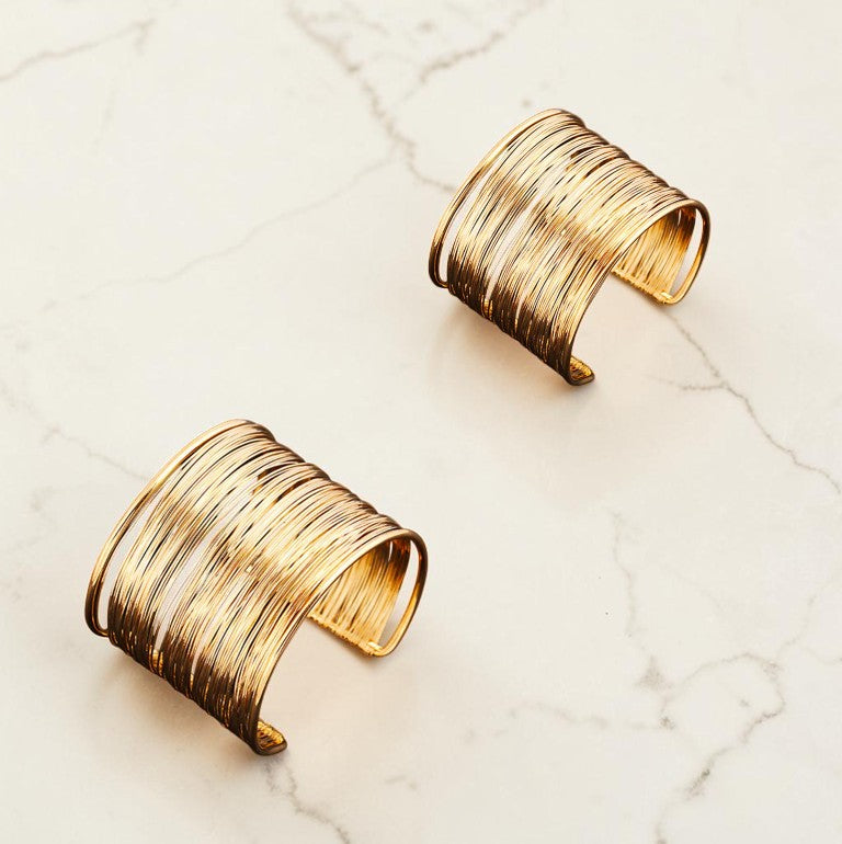 Elegante Vintage Armband - Statement Piece, Manchetearmband met Multidraad