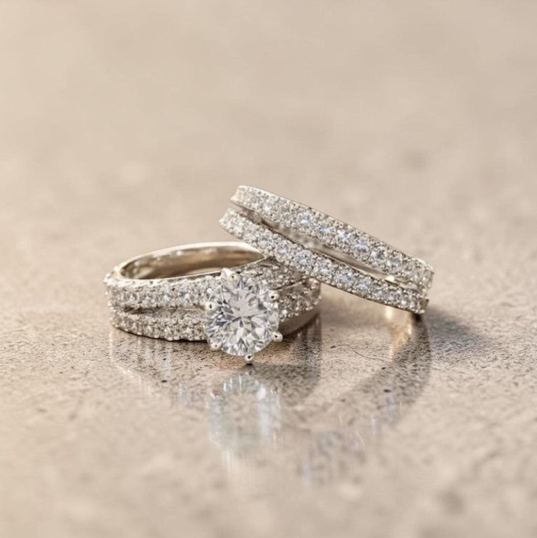 Eterna – Ringen Set 18K Verguld, Elegante Ringen voor Dames