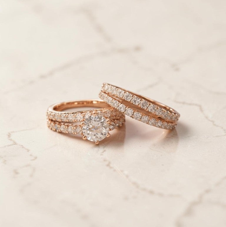 Eterna – Ringen Set 18K Verguld, Elegante Ringen voor Dames