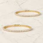 Lustra – Luxe Goudkleurige Moissaniet Armband voor Vrouwen, 18K Vergulding